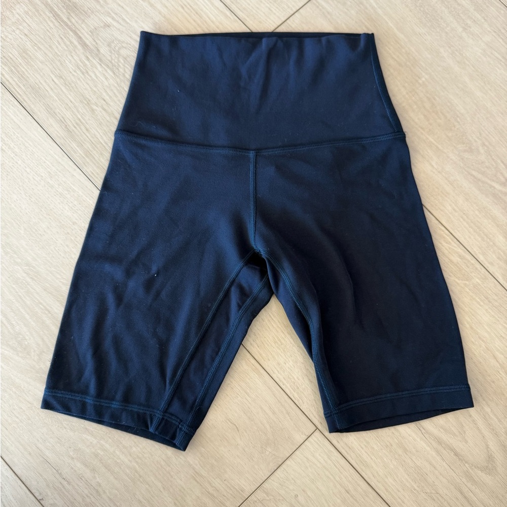 Women's navy blue lululemon shorts